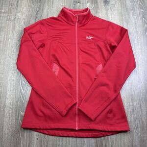Arc'teryx Women's Arenite Flamenco Red Full Zip Fleece Lined Size L Large